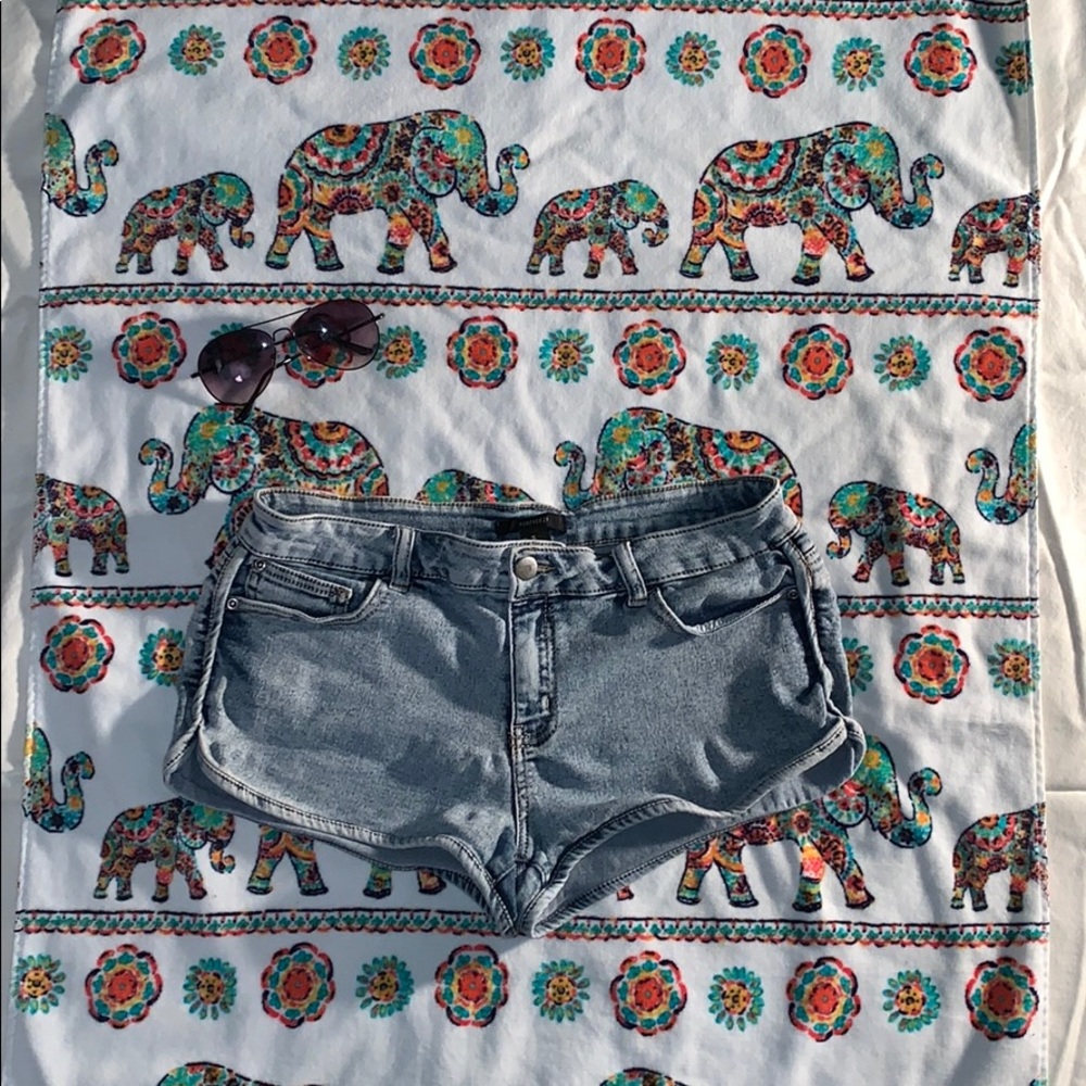 denim shorts
